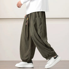 Load image into Gallery viewer, Corduroy Side Pocket Loose Wide-leg Casual Pants
