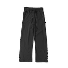 Load image into Gallery viewer, Button Print Straight-Leg Loose Casual Pants
