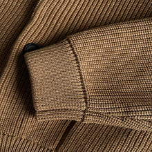 Load image into Gallery viewer, Heavyweight Cotton Crewneck Button Up Knitted Cardigan
