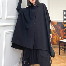 Load image into Gallery viewer, Asymmetric Loose Casual Drape Shirt
