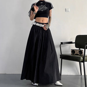 French Casual Loose Floor-length Skirt