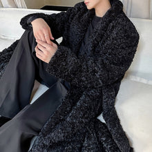 Load image into Gallery viewer, Long Lapel Warm Wool Coat
