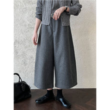 Load image into Gallery viewer, Cropped Loose Wide-leg Trousers
