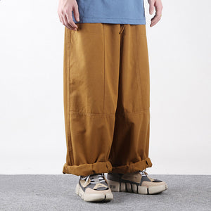 Retro Cargo Loose Wide-leg Pants