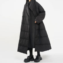 Load image into Gallery viewer, Casual Lace-up Loose White Duck Down Jacket
