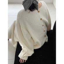 Load image into Gallery viewer, Korean Back Button Knit Sweater Skirt Two-piece Set

