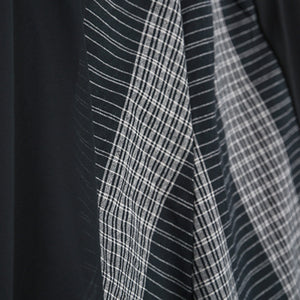 Striped Irregular Wide-leg Pants