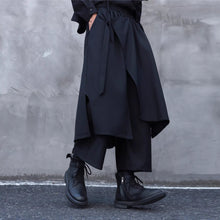 Load image into Gallery viewer, Faux Two-piece Wide-leg Asymmetrical Skirt Pants
