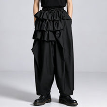 Load image into Gallery viewer, Japanese Asymmetric Loose Wide-Leg High-Waisted Skirt-Pants
