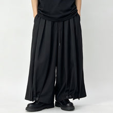 Load image into Gallery viewer, Japanese Elastic-waist Casual Cropped Wide-leg Pants
