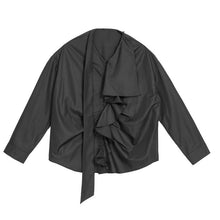 Load image into Gallery viewer, Women's Layered Ruffle Scarf Collar Long Sleeve Shirt

