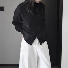 Load image into Gallery viewer, Stand-up Collar Loose Solid Color Shirt
