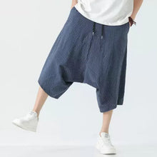 Load image into Gallery viewer, Stripe Lantern-shaped Loose-fitting Low-cut Baggy Pants
