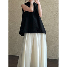 Load image into Gallery viewer, Women's Ruffle Trim Petal Collar Sleeveless Blouse
