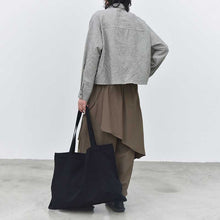 Load image into Gallery viewer, Japanese Asymmetrical Retro Striped Color-blocked Shirt
