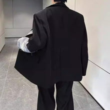 Load image into Gallery viewer, Lace Patchwork Padded Shoulder Casual Blazer
