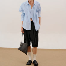 Load image into Gallery viewer, Fake Two-piece Loose Lapel Shirt
