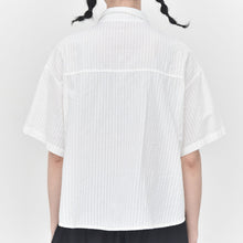 Load image into Gallery viewer, Women's Casual Retro Striped Short-sleeved Shirt
