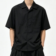 Load image into Gallery viewer, Japanese Loose Draped Casual Short Sleeve Shirt
