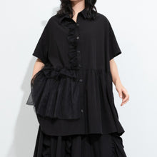 Load image into Gallery viewer, Women's Irregular Ruffled Shirt

