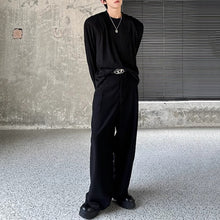 Load image into Gallery viewer, Textured Padded Shoulder Loose T-shirt
