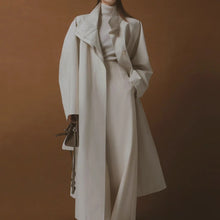 Load image into Gallery viewer, Simple Silhouette Stand Collar Tencel Drape Lace-up Jacket
