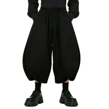 Load image into Gallery viewer, Japanese High-Waisted Loose-Fit Cropped Trousers
