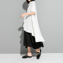 Load image into Gallery viewer, Women's Irregular Ruffle Mid-Length Shirt
