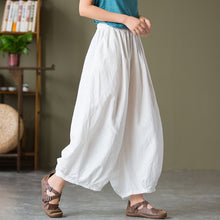 Load image into Gallery viewer, Cotton And Linen Loose Wide-leg Casual Big Bloomers
