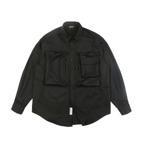 Japanese Loose Big Pocket Shirt