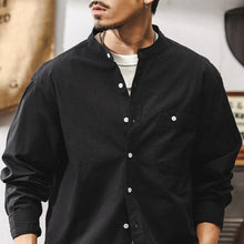 Load image into Gallery viewer, Loose Stand Collar Long Sleeve Casual Shirt
