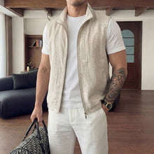 Load image into Gallery viewer, Lyocell-linen Vest Jacket
