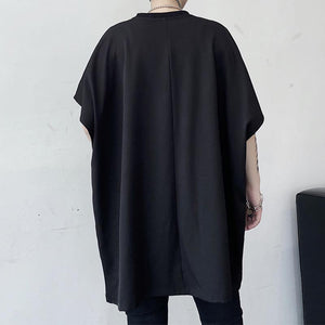 Loose pockets Round neck Short Sleeve T-shirt