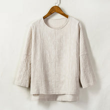 Load image into Gallery viewer, Cotton Linen Vintage Loose Thin Shirt
