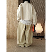 Load image into Gallery viewer, Women's High-waisted Pleated Belted Wide-leg Casual Trousers
