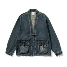 Load image into Gallery viewer, Denim Large Pocket Button Jacket
