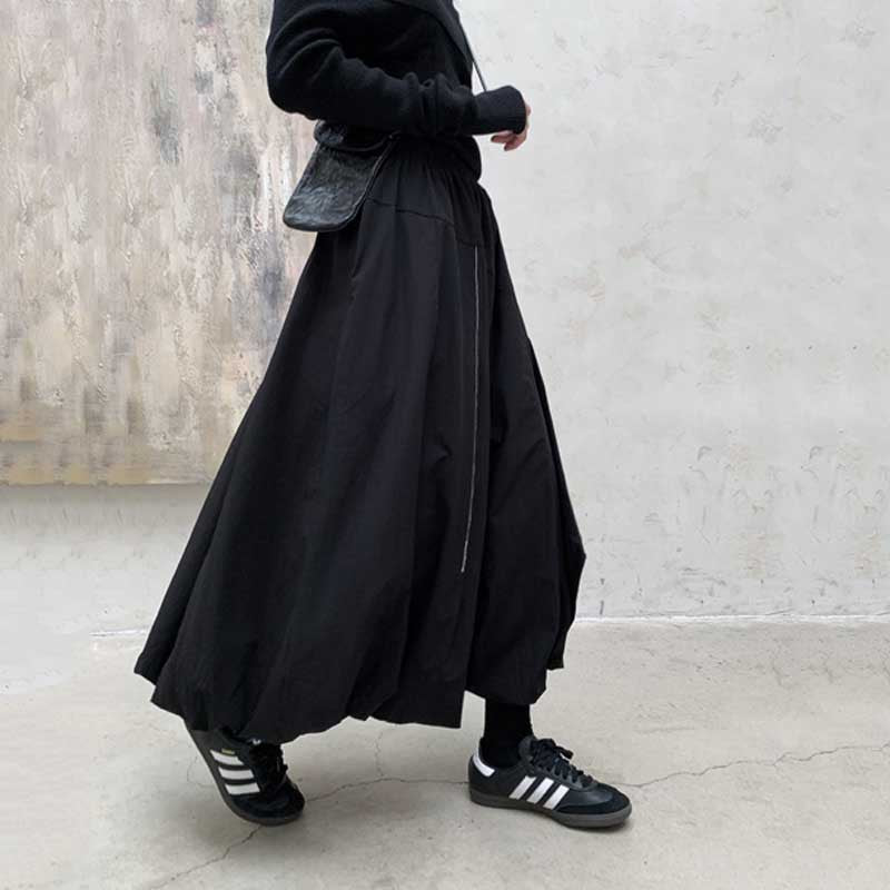 Tulip Crumpled Casual A-line Skirt