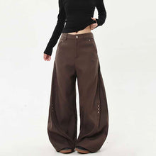 Load image into Gallery viewer, American Retro Deconstructed Rivet Scimitar Pants
