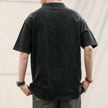 Load image into Gallery viewer, Vintage Washed POLO Neck T-Shirt

