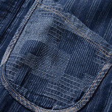 Load image into Gallery viewer, Denim Japanese Style Multi-pocket Patchwork Contrast Color Vest
