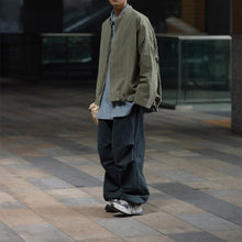 Load image into Gallery viewer, Retro Japanese Style Stand-up Collar Zip-up Jacket
