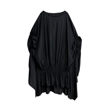 Load image into Gallery viewer, Pleated Batwing Sleeve Irregular Dress
