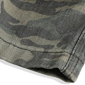 American Camouflage Multi-pocket Loose Cropped Shorts