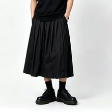 Load image into Gallery viewer, High-Waisted Pleated Wide-Leg Culottes Skirt-Pants
