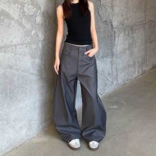 Load image into Gallery viewer, Vintage Draped Black Scimitar Suit Pants
