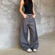 Load image into Gallery viewer, Vintage Draped Black Scimitar Suit Pants
