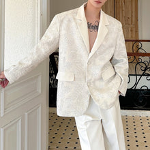 Load image into Gallery viewer, Double-layer 3D Embossed Lapel Suit Jacket
