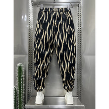 Load image into Gallery viewer, Striped Printed Cropped Harem Pants
