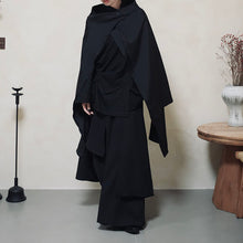 Load image into Gallery viewer, Dark Cape Two-way Wear Irregular Cape Skirt
