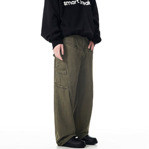 American Retro Overalls Loose Wide-leg Trousers